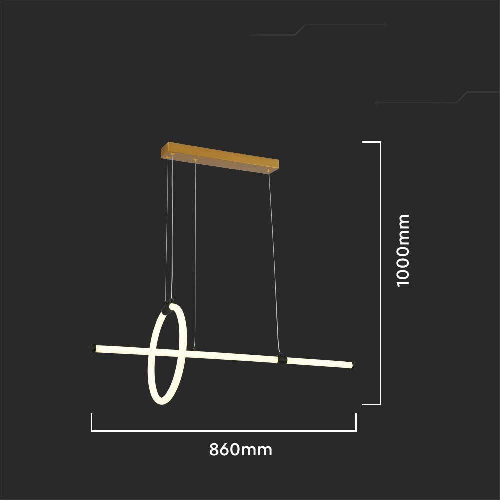 Lampada a sospensione LED geometrica nera 3000K 16W V-TAC