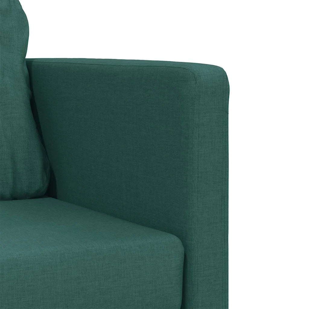 Divano Letto da Terra 2 in 1 Verde Scuro 112x174x55 cm Tessuto 353968