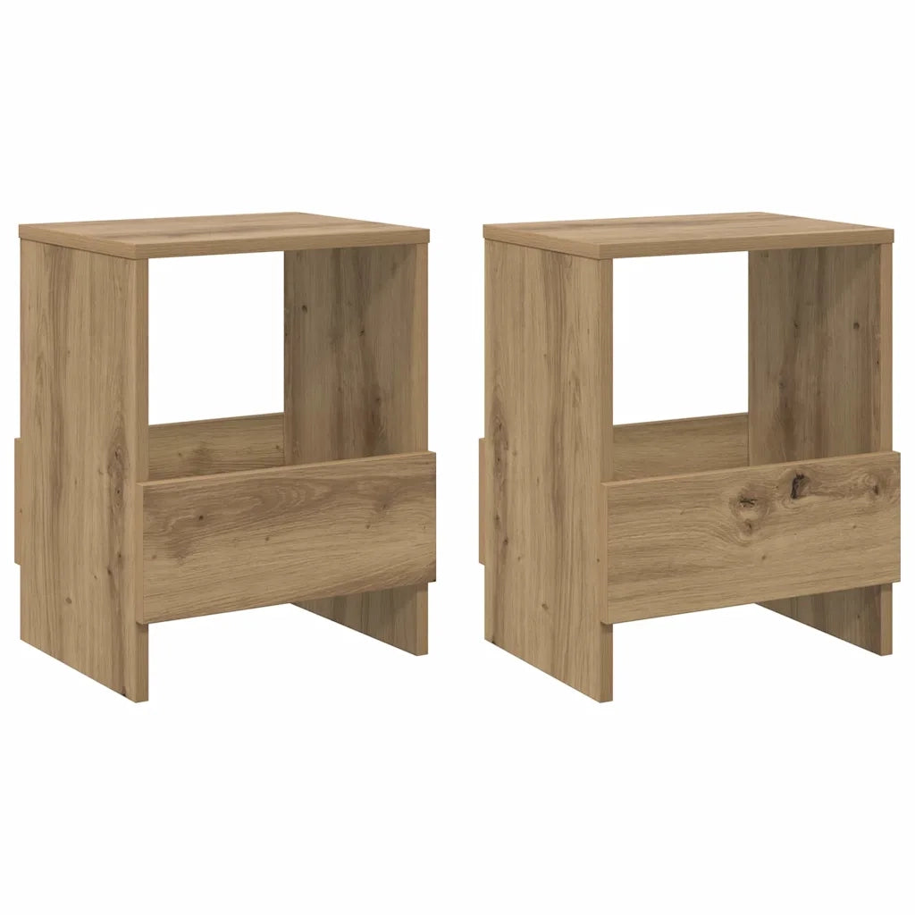 Scaffale per riviste 2 pcs Rovere artigianale 35 x 30 x 45 cm 890983