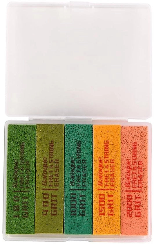 Pacco di gomme per chitarra con 5 diverse dimensioni