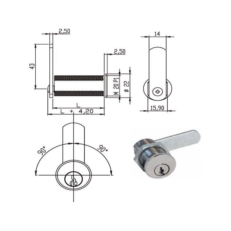 Cilindro Levetta Mm 41 63255 Omr