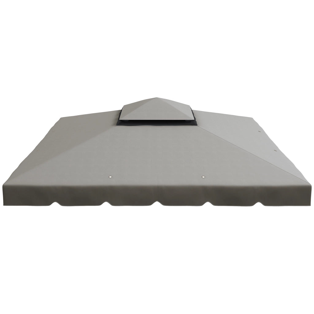 Copertura per gazebo 3x3 m ¨C zephmum ¨C grigio chiaro