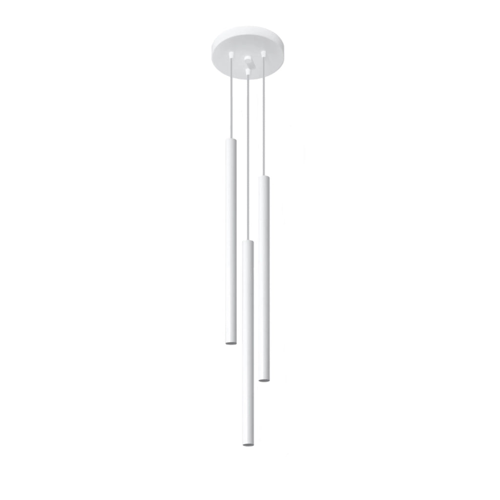 Lampadario VELINO PureLume 3 luci bianco metallo G9