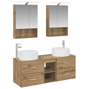 Set di mobili per il bagno 5 pcs Rovere Artigianale 3407086