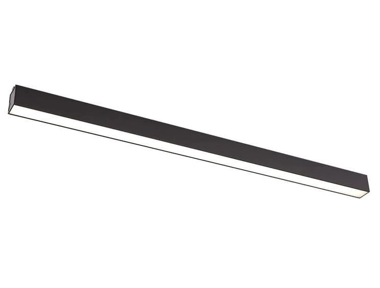 Plafoniera lineare moderna nera 113 cm dimmer LED 36W Maxlight