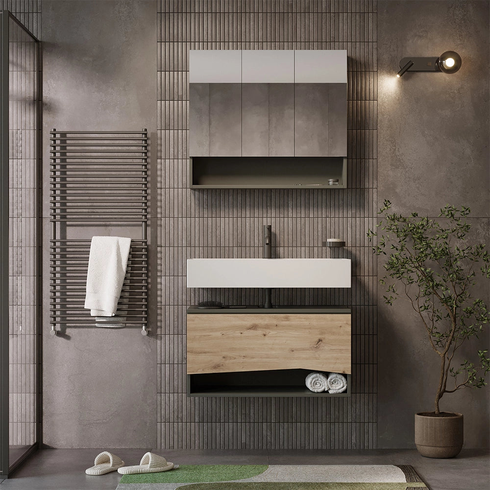 Vicco Set di mobili da bagno Artigiano 2 parti