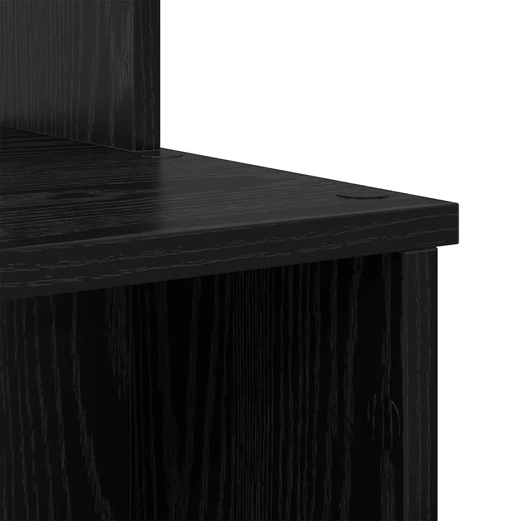 Scrivania | Tavolo da Ufficio Rovere Nero 120,5 x 44 x 88,5 cm Legno multistrato