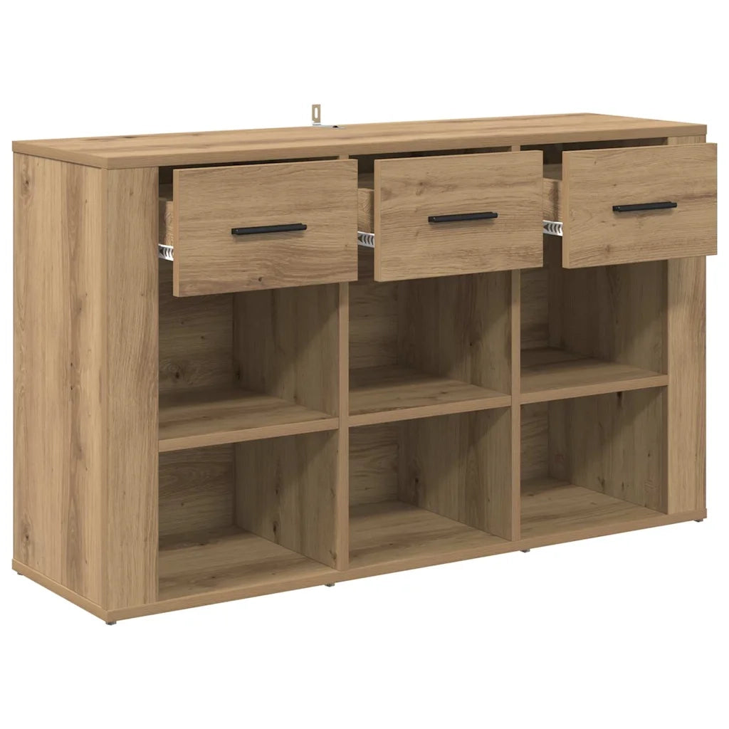 Credenza con Cassetto-Buffet-Armadio da cucina Rovere artigianale 100 x 30 x 59,5 cm