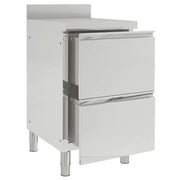 Mobiletto da cucina commerciale con 2 cassetti 50x60x96 cm CFW5449754