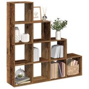 Libreria a 4 Ripiani Legno Vecchio 131,5x29x131,5 cm Truciolato 857974