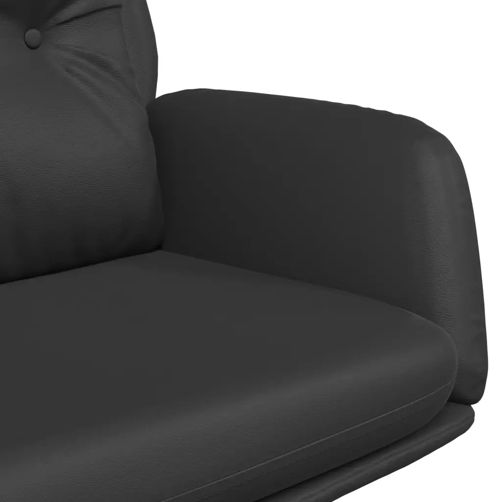 Poltrona Rilassante Nera in Vera Pelle cod mxl 14554