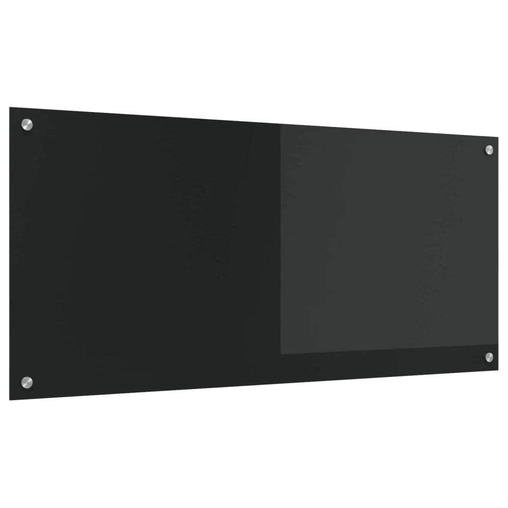 Rivestimento da Cucina-Paraschizzi per Cucina Nero 110 x 50 x 0,6 cm vetro temperato