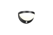 Applique esterna semirotonda nera COBRE LED 8W IP44 RL