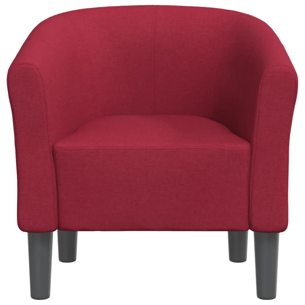 Poltrona | Sedia Relax Cabriolet Rosso Vino in Tessuto
