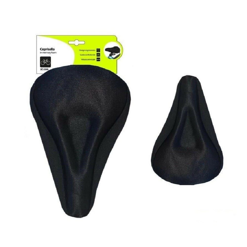 Trade Shop - Coprisella Copertura Sella Sellino Cuscino In Memory Foam Bici Bicicletta Xc2559 -