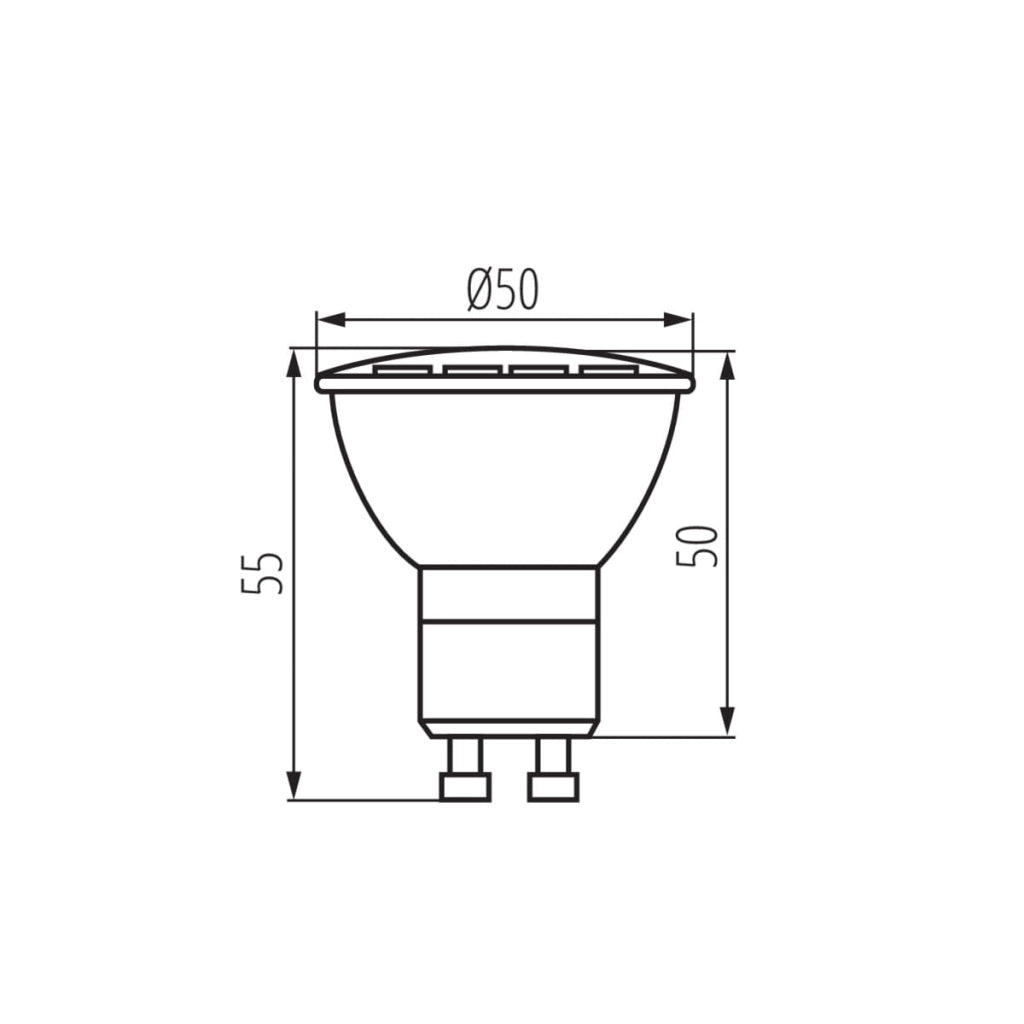 Lampadina LED GU10 9W 4000K 900lm bianco Kanlux 23414