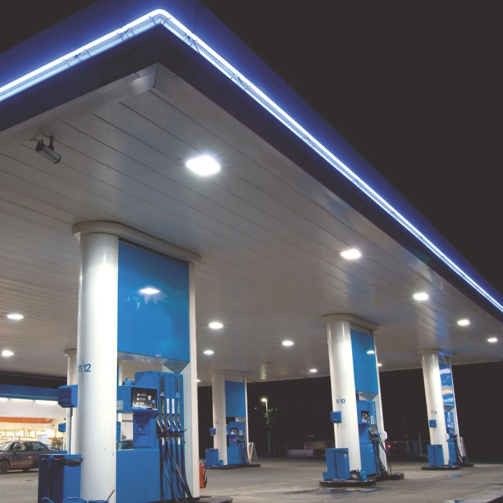 PLAFONIERA LED ENERGY BIANCA 80W 11100LM 4000K IP65 34,8X34,8X7,6CM