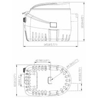 Pompa di sentina automatica 24 volt 750 gph