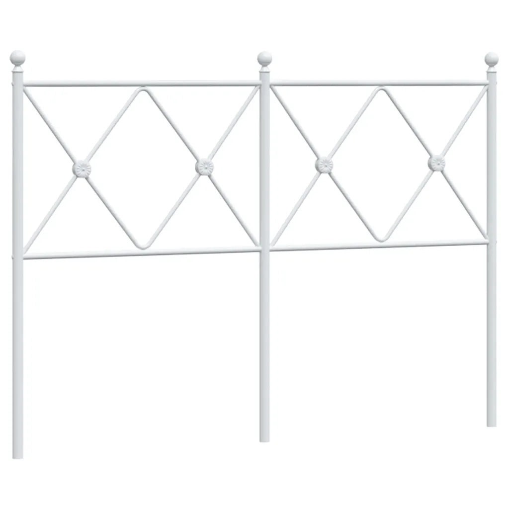 Testiera di Ricambio in Metallo Bianco 120 cm 376582