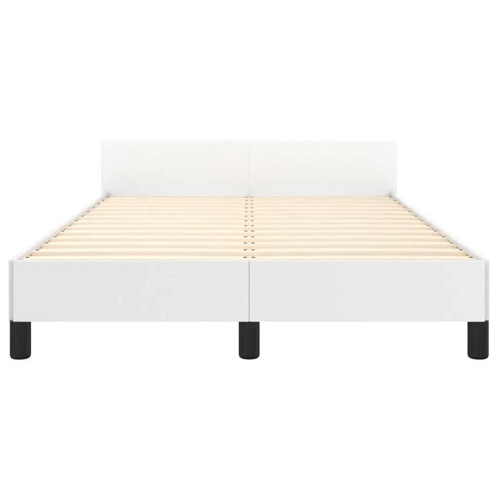 Giroletto senza Materasso-Struttura Letto Bianco 120x190 cm Similpelle 988071