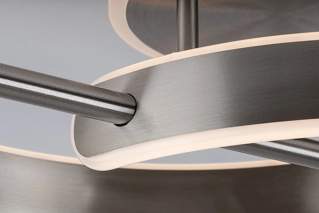 Plafoniera moderna cromo satinato LED 30W Rabalux Jarnelle