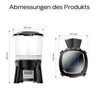 Distributore automatico di cibo per pesci a energia solare CFF-206 1-6 dosi al giorno Programmabile