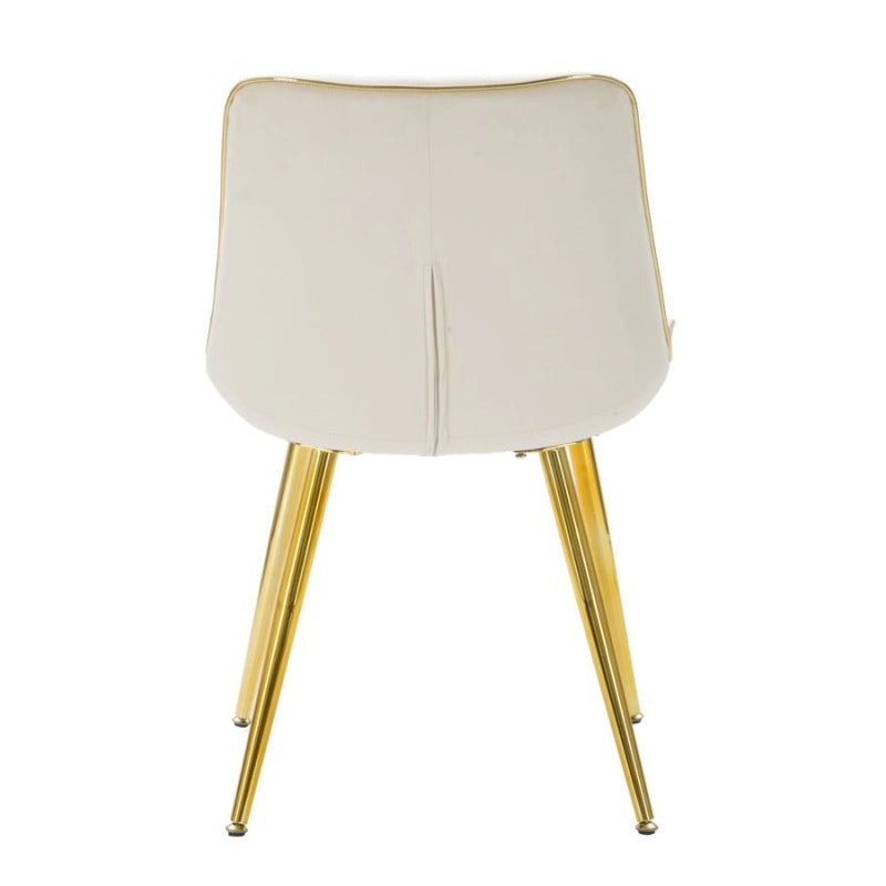 Sedia Paris Crema/gold Set 2 Pz cm 51x59x79