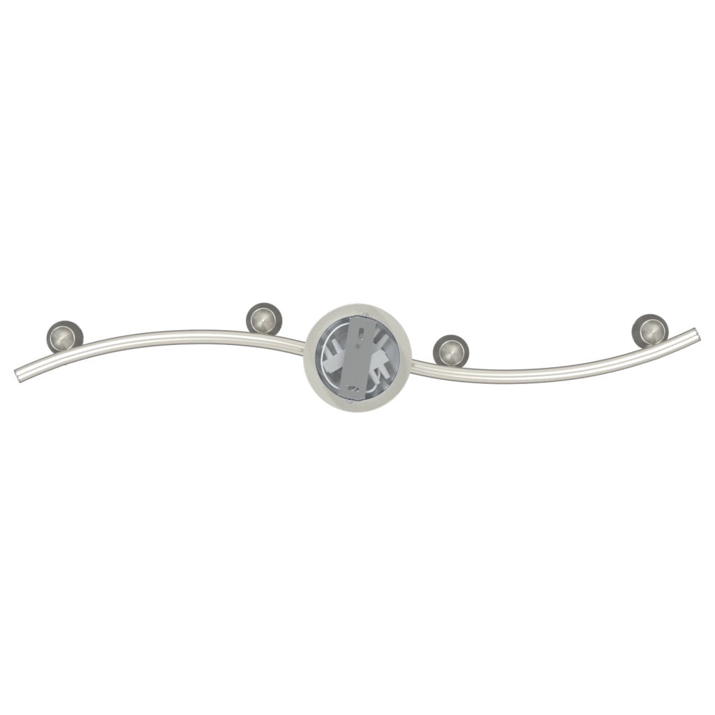 Faretto da soffitto regolabile a 4 vie Nichel opaco GU10