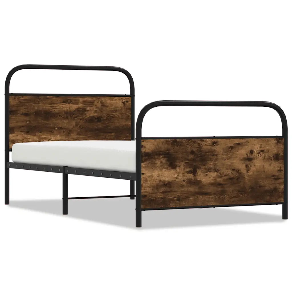 Giroletto senza Materasso Rovere Fumo 100x190 cm in Truciolato 4100221