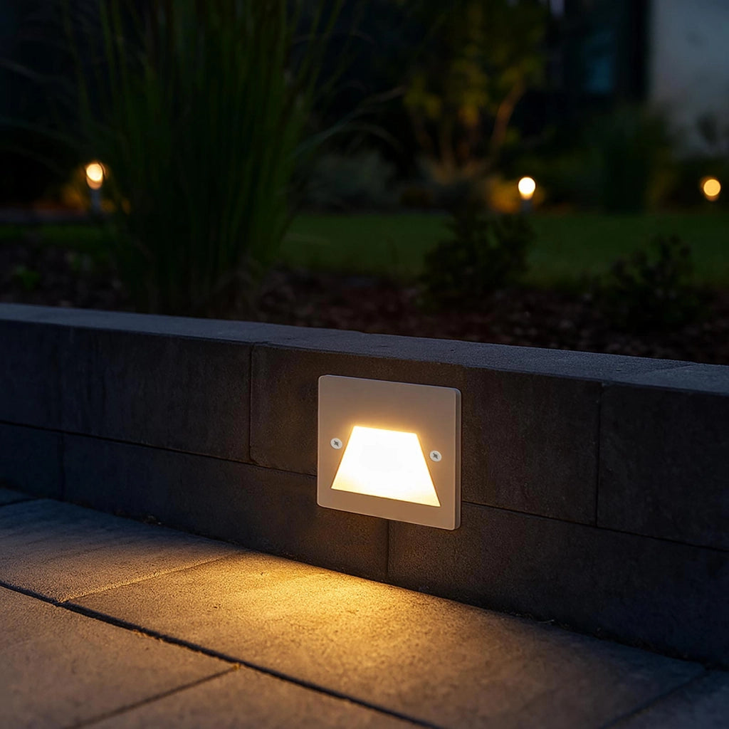 Faretto segnapassi IP65 LED 3W incasso scatola 503 scale giardino viale gradini 230V COLORE BIANCO LUCE LED CCT da 3000K a 6000K