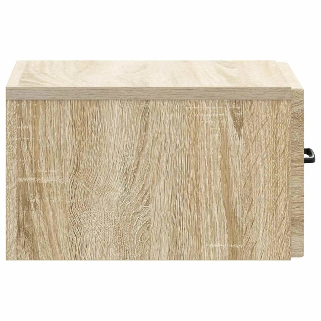 Mobiletto da notte a muro 2 pcs Rovere Sonoma 34,5 x 33 x 20 cm