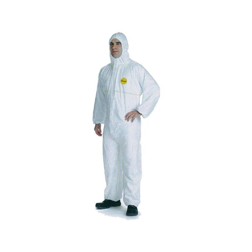 DuPont CHF5 Tyvek 200 EasySafe Tuta Monouso Tipo 5 6 Antistatica Classe III DPI taglia XXL colore Bianco