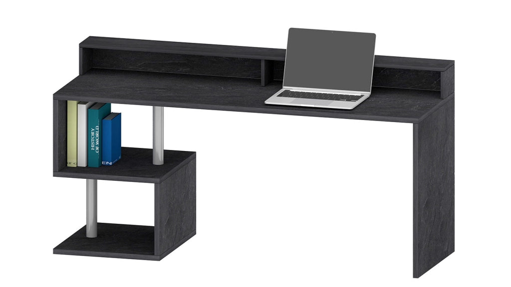 Scrivania a Giorno 180x60x92,5 cm Esse Report Grigio