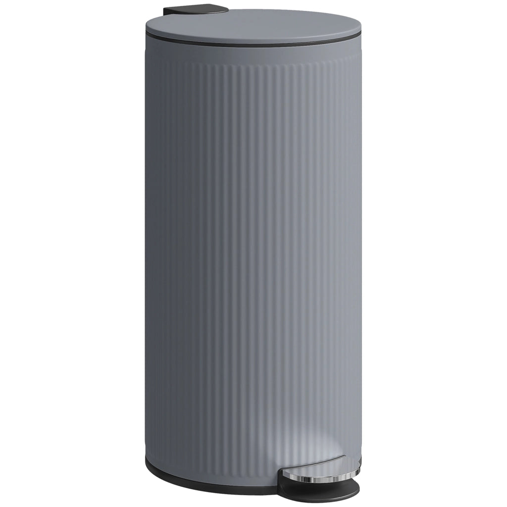 Cestino per Rifiuti 30 Litri con Pedale ¨C zephmum ¨C Grigio