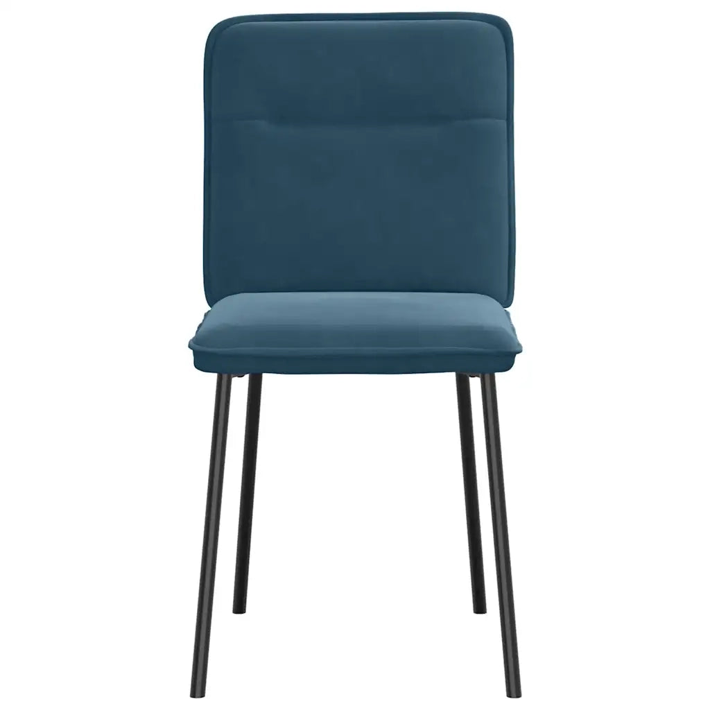 Sedie da Pranzo 2 pz Blu in Velluto 4101219