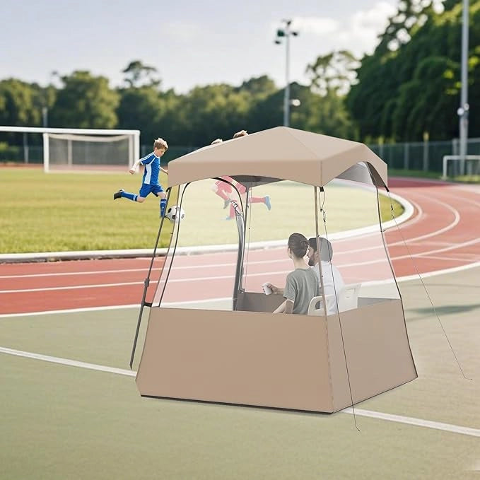 Tenda sportiva, tenda trasparente con visuale libera, telaio robusto e borsa per il trasporto, tenda da campeggio per esterni, tenda a bolla pop-up per guardare gli sport, fare il tifo, campeggiare (180 x 180 x 193 cm)