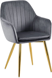 Esszimmerstuhl Cheryl Samt gold