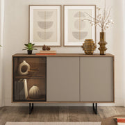 Madia Terinese, Credenza 3 Ripiani, 184x40x87h cm Beige