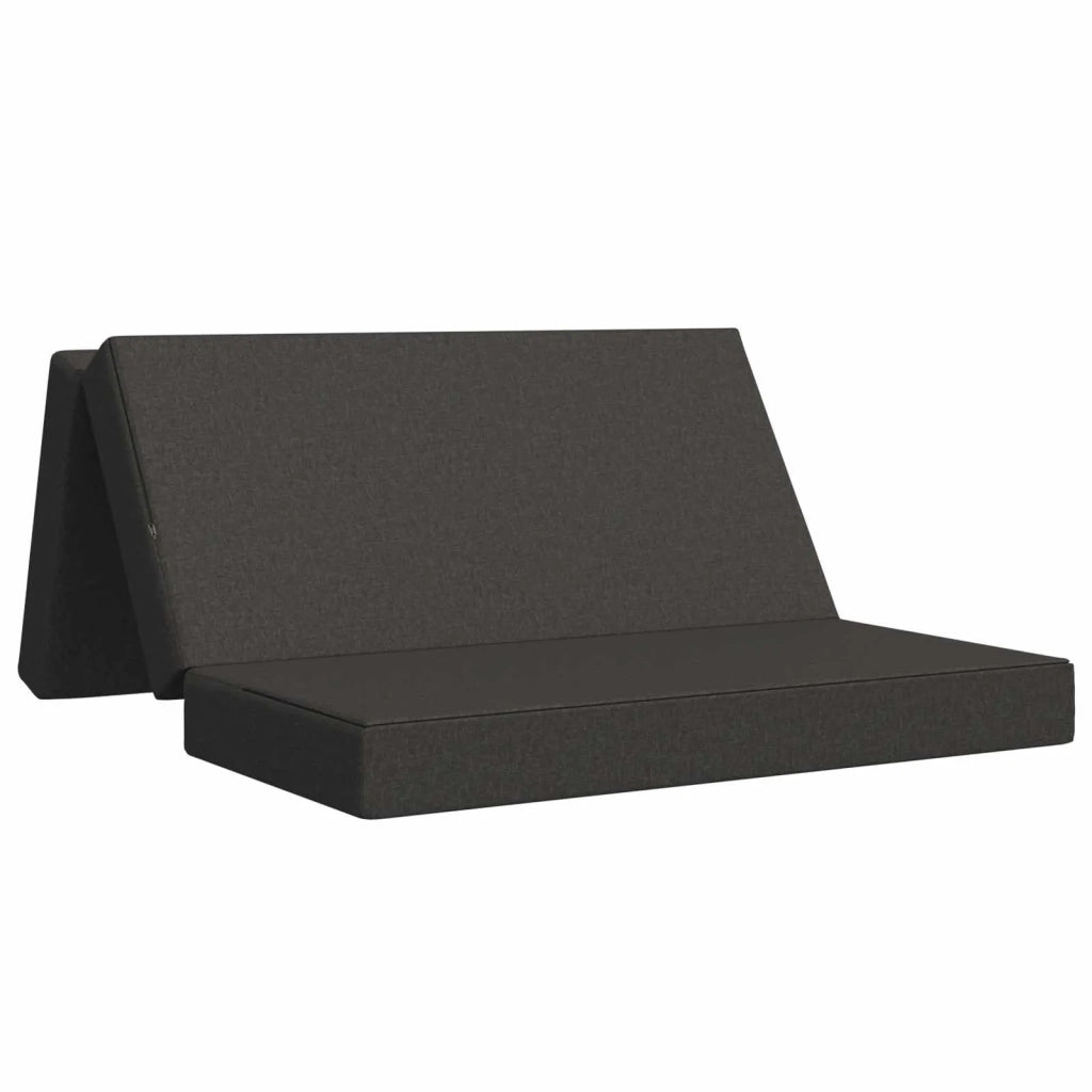 Divano Letto Pieghevole 120 x 67 x 45 cm Grigio Scuro 900209