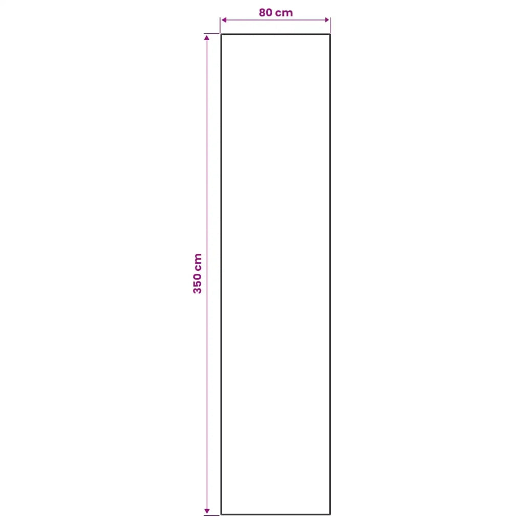 Runner Tappeto LESAKA Nero e Oro 80 x 350 cm Velluto diamante 42045300
