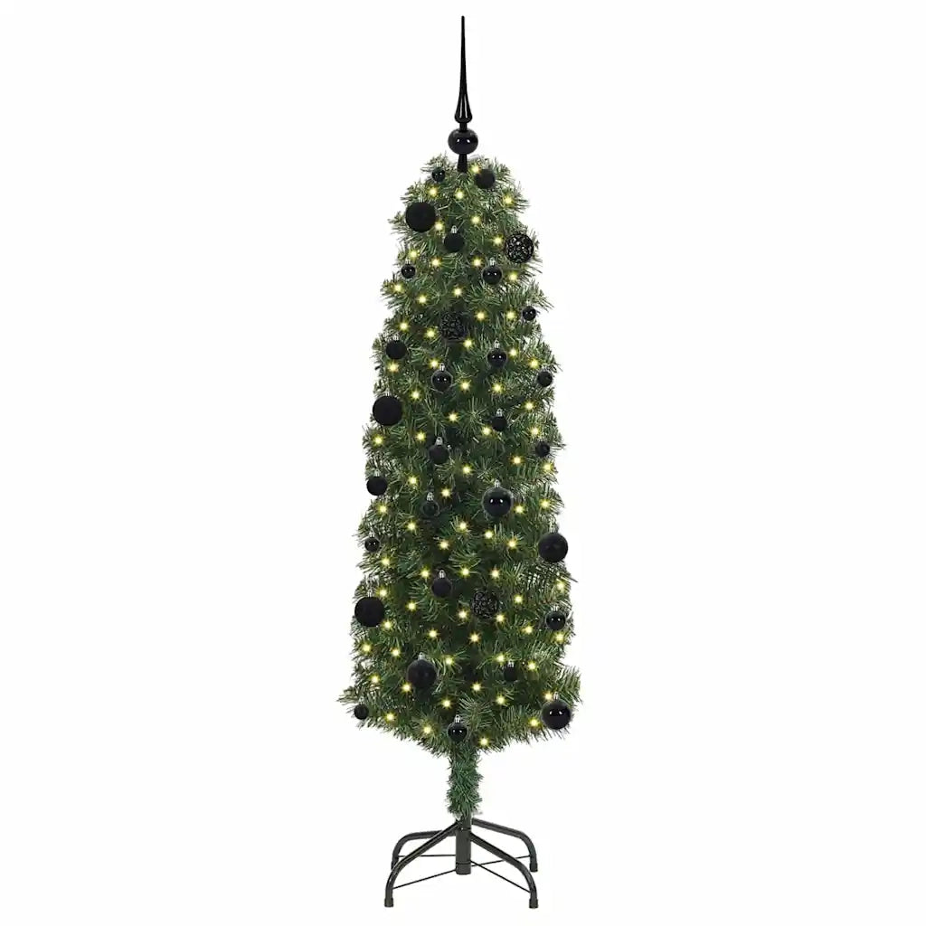 Albero di Natale Artificiale-Albero Natalizio con 150 LED Verde 150 cm 775083