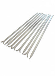 Spiedi per barbecue in Acciaio Inox AISI 304 lunghi 64 cm per Carne Pesce Verdure 9 pz