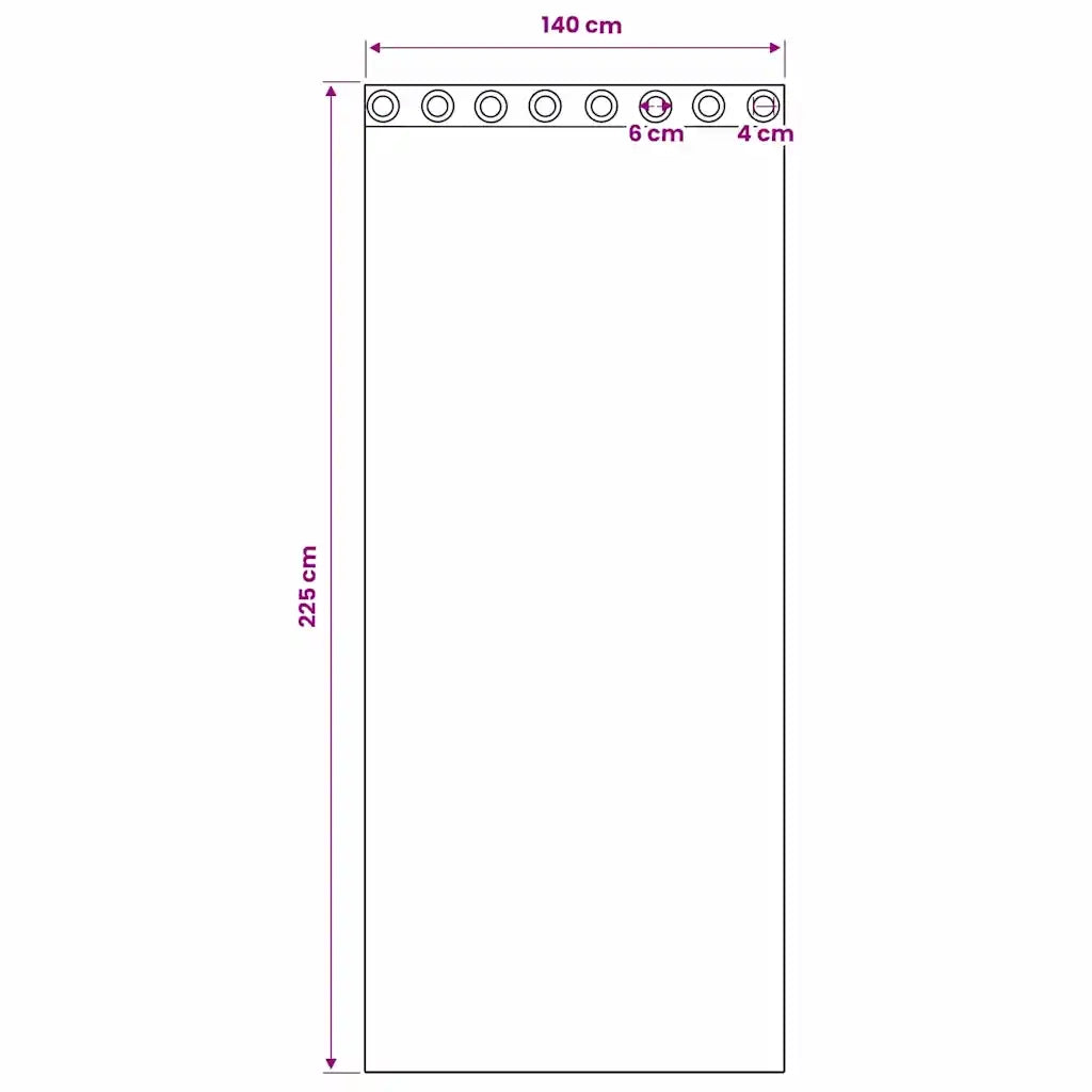 Tende Oscuranti | Tende Blackout con Anelli 2 pz Grigio chiaro 225 x 140 cm