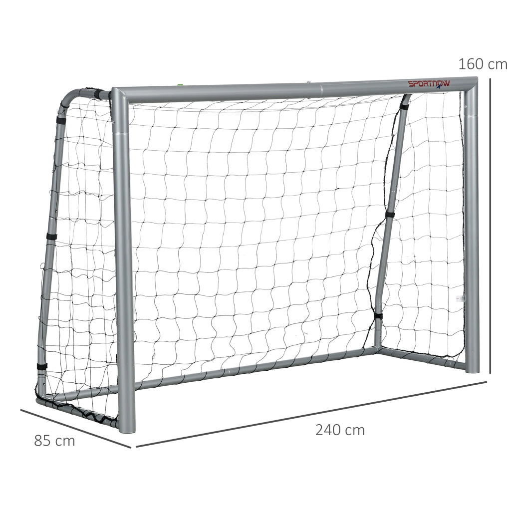 Porta da calcio per giardino ¨C Xylo ¨C metallo grigio 240x160x85 cm