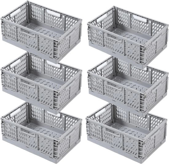 Sistema di archiviazione portatile - Contenitore da viaggio - Cassa di stoccaggio - Cassetto di stoccaggio - Cassetti di stoccaggio per bambini - Grigio 15×10×6 cm