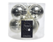 Box 6 Palline Vt Argento d8cm