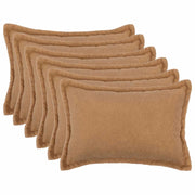 Federa 6 pcs HOUTEN Beige 30 x 50 cm Bouclé 916166