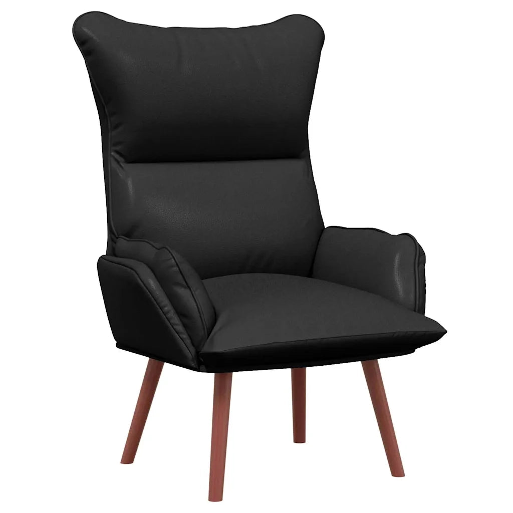 Poltrona | Sedia Relax Nero 69 x 74 x 93 cm Pelle Artificiale