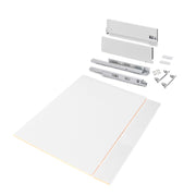 Kit di cassetti per cucina o bagno Vertex con regolazione 3D, altezza 178 mm, con pannelli inclusi, modulo 900 mm, Gri..