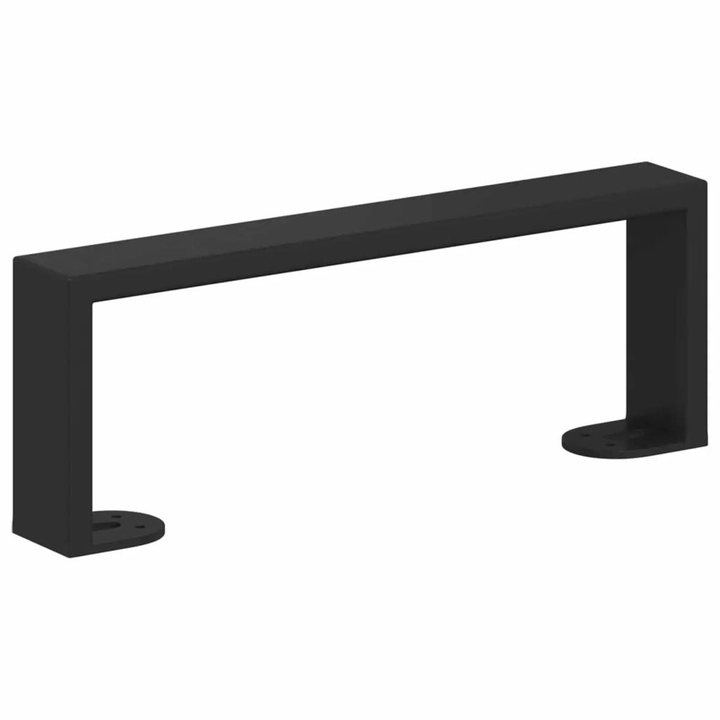 Piedini per mobili 12 pcs Nero 281 x 40,5 x 100 mm Ferro